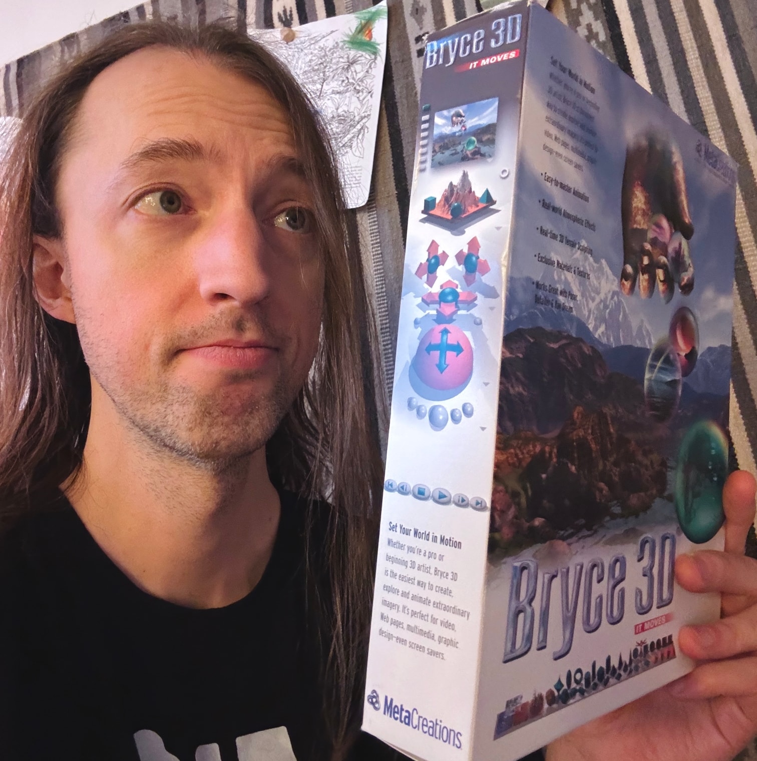 Oh yep, that's Ivan holding the Bryce 3D box alright. He is, in the words of Isaac Brock, sad sappy sucker chokin on a mouthful of lost thoughts.
